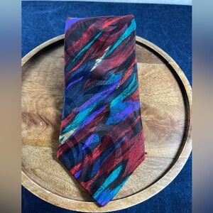 Vintage Jerry Garcia Abstract 100% Silk Tie